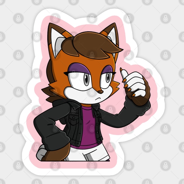 Cinder Jacket Sticker by Firestorm Fox